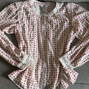 Floral Button-Up Blouse